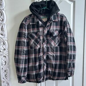 Boston Traders double closure thick hooded Jacket Mens' M